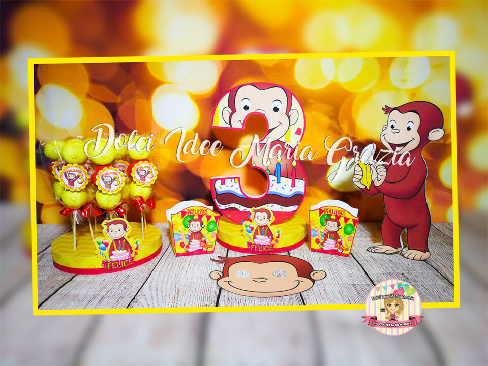 Curious George cake  Festa curious george, Festa di compleanno a tema  unicorno, Idee torta di compleanno